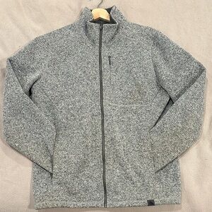 L.L. Bean Men's Heather Gray Zip-Up Sweater